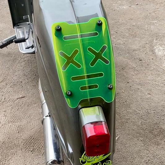 Gepäckträger Schwalbe KR51 Star Vogelserie Acrylglas Fluoreszierend Grün