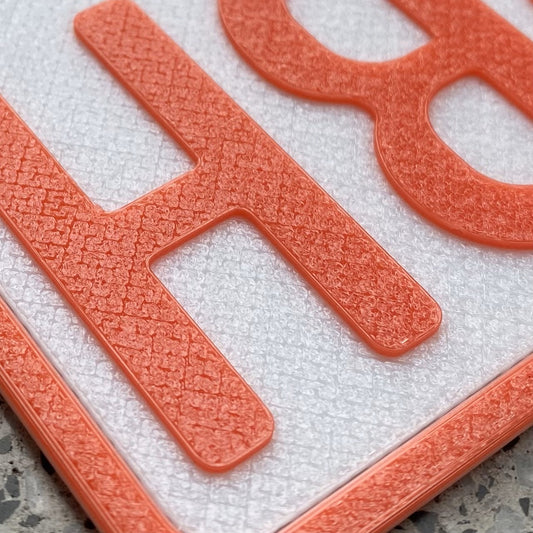 FCK 110 Slap on Kennzeichen Weiss/Rot