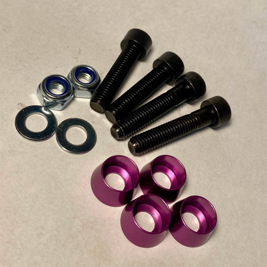 Brüniertes Schraubenset für Dämpfer vorne Vogelserie