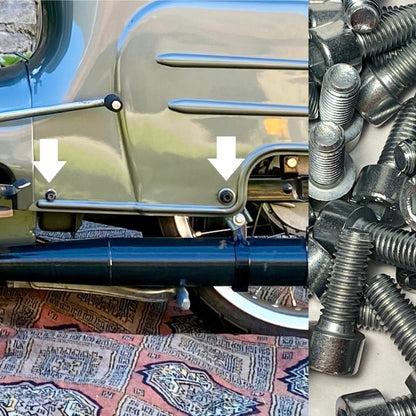 Verzinktes Schraubenset Schwalbe Panzer und Fußraste