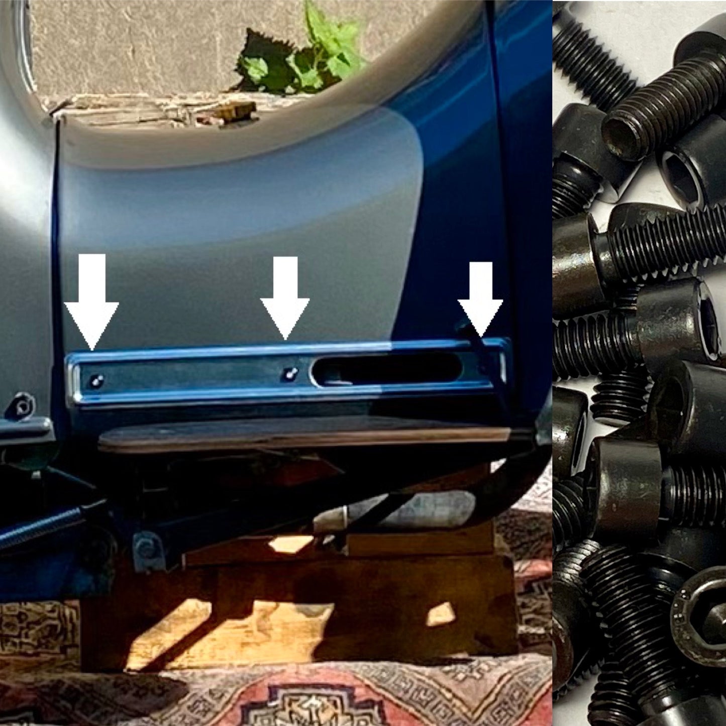 Brüniertes Schraubenset Schwalbe Scheuerleiste