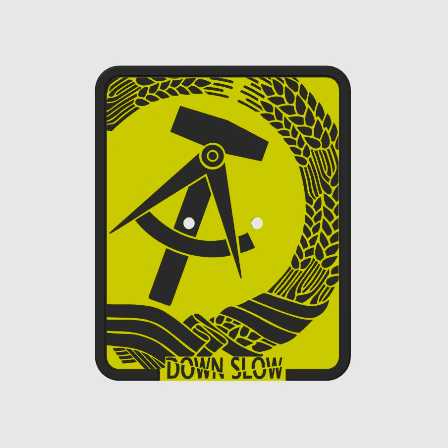 DDR Wappen Slap on Fun Kennzeichen