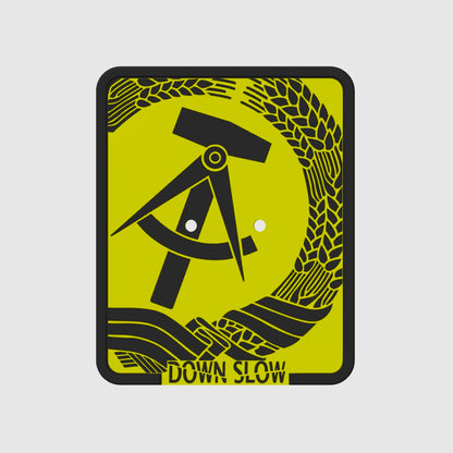 DDR Wappen Slap on Fun Kennzeichen