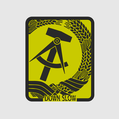 DDR Wappen Slap on Fun Kennzeichen
