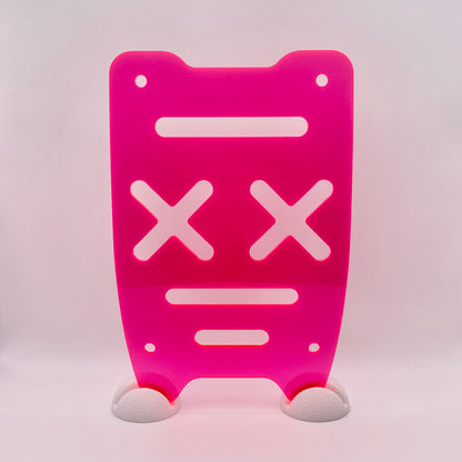 Gepäckträger Schwalbe KR51 Star Vogelserie Acrylglas Fluoreszierend Rot