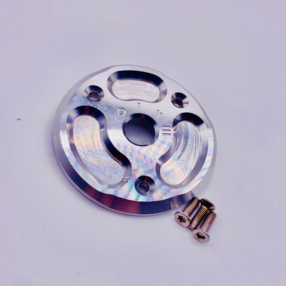 CNC Zündschlossabdeckung Alu natur Schwalbe Star Vogelserie