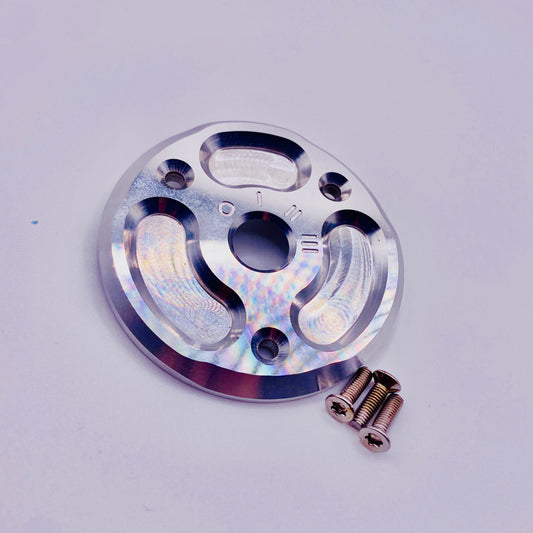 CNC Zündschlossabdeckung Alu natur Schwalbe Star Vogelserie