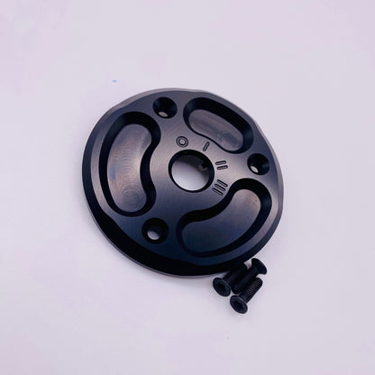 CNC Zündschlossabdeckung Alu Schwarz Eloxiert Schwalbe Star Vogelserie