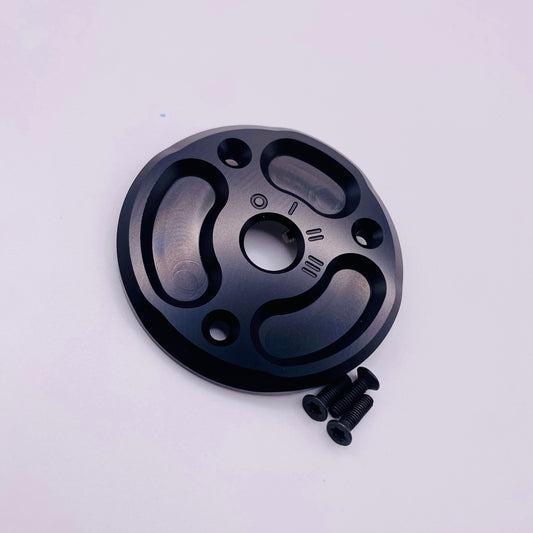 CNC Zündschlossabdeckung Alu Schwarz Eloxiert Schwalbe Star Vogelserie