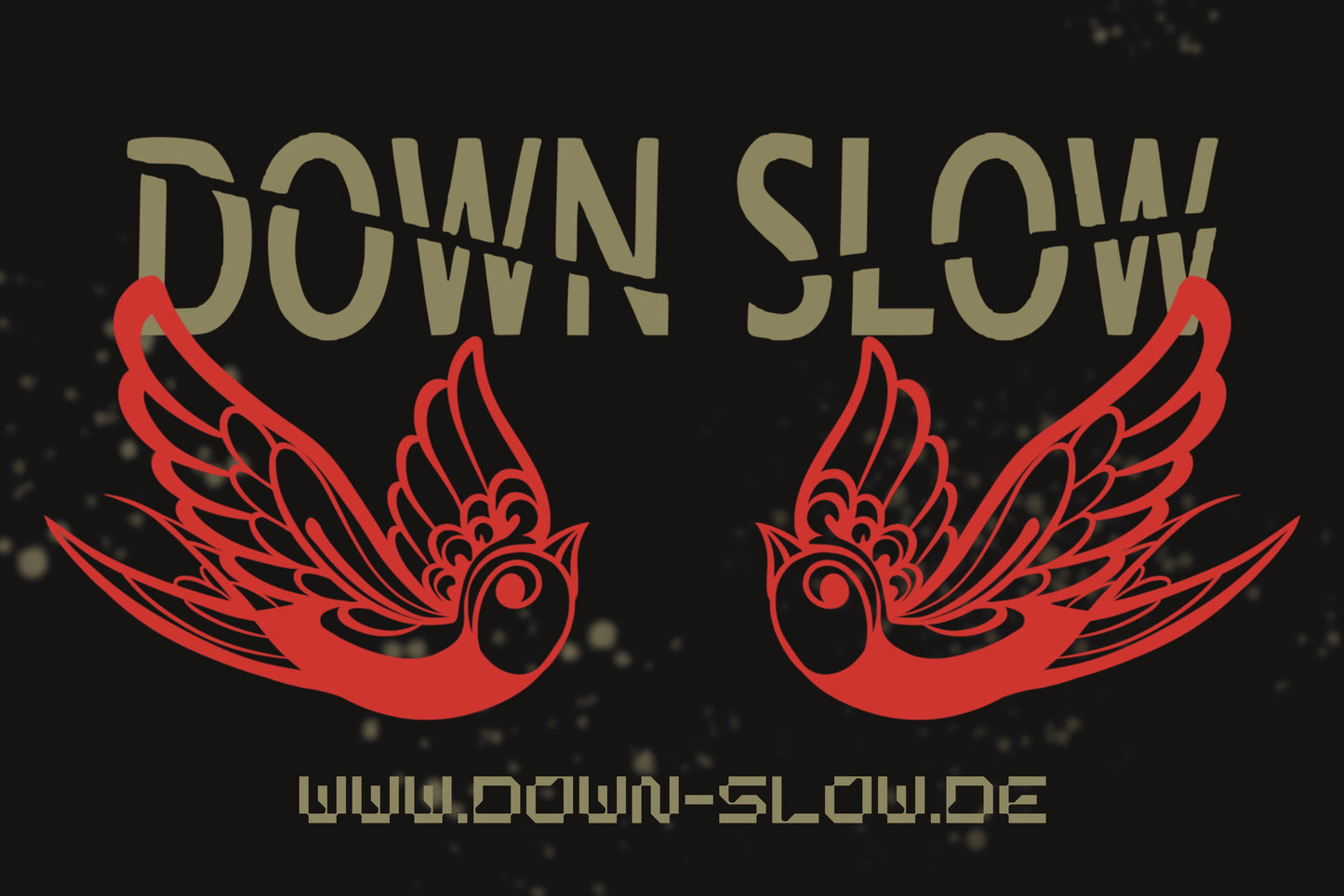 DOWN SLOW Flagge two birds