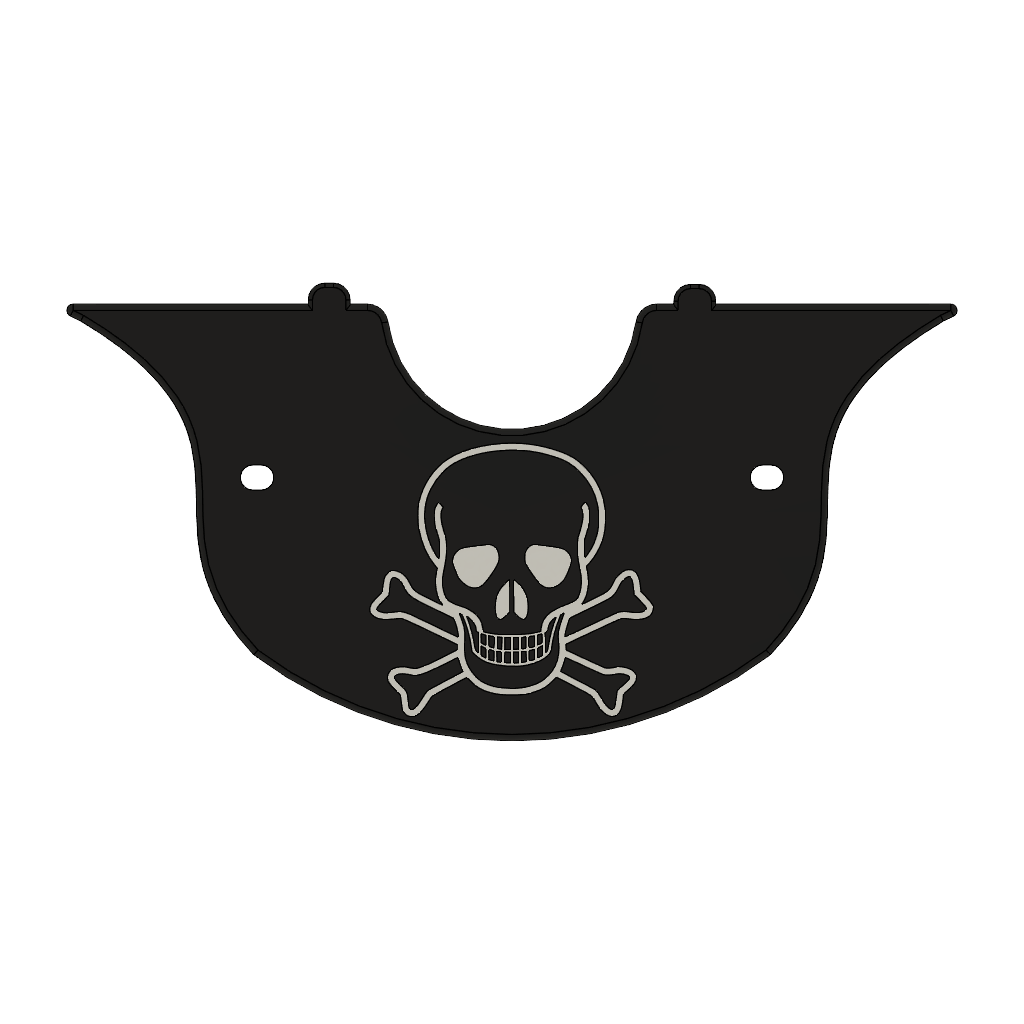 Schwalbe KR51 Armaturenblech "Skull"